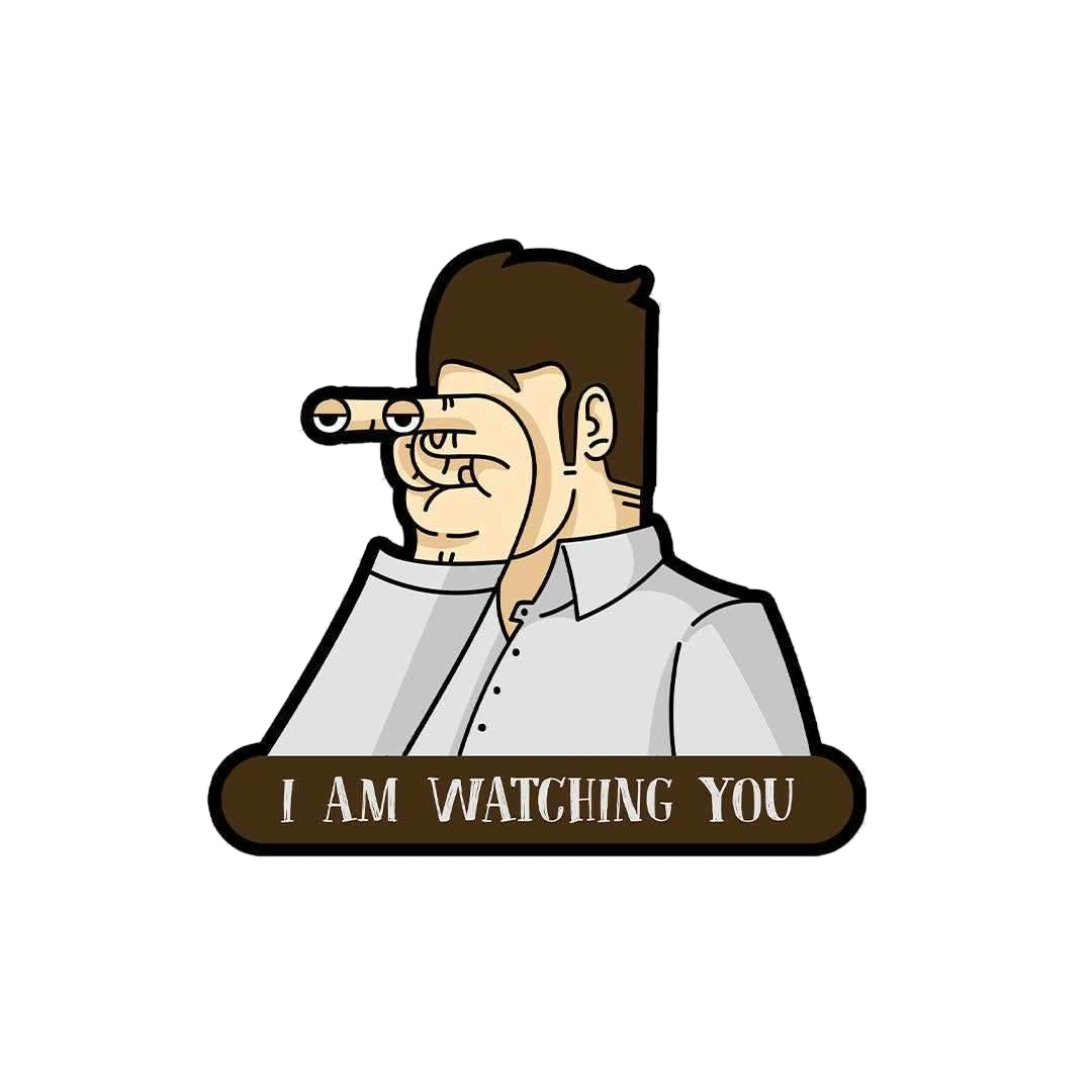 Watching you Sticker